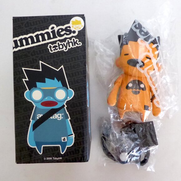 NEW 2006 TOBYHK DUMB DUMMIES ORANGE COMIC CON EXCLUSIVE DESIGNER VINYL FIGURE - Picture 1 of 13